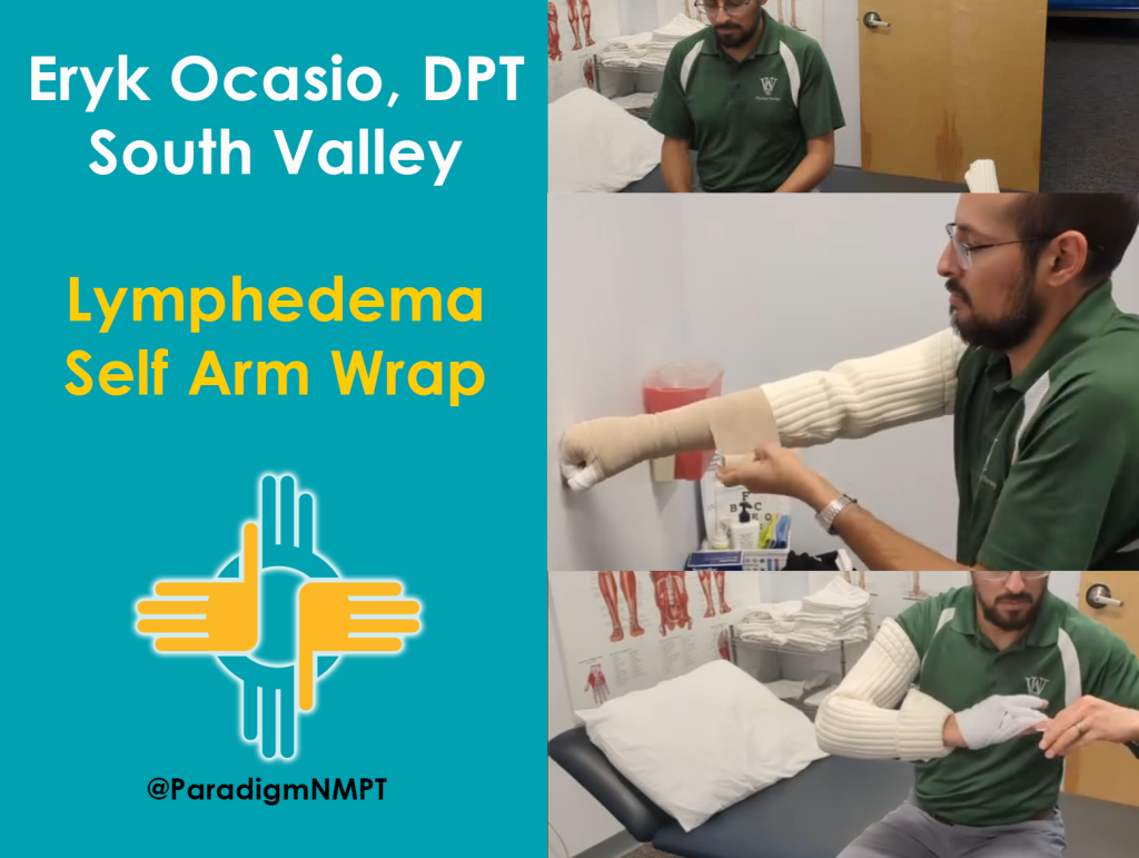 Eryk Ocasio, DPT specializes in treating patients with Lymphadema in our South Valley Clinic