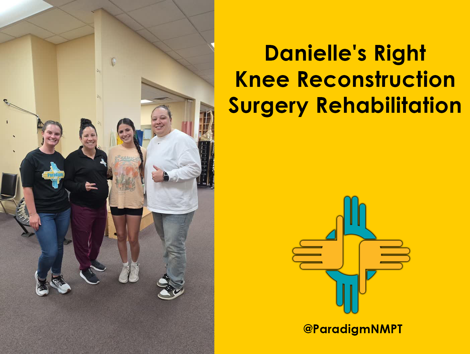 Danielle’s Right Knee Reconstruction Surgery Rehabilitation
